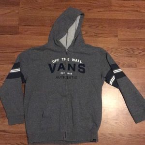 VANS “authentic off the wall” zip up hoodie